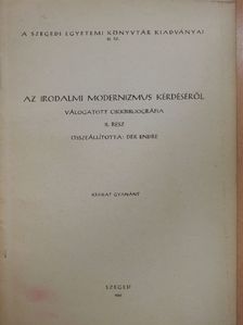 Az irodalmi modernizmus kérdéséről - Válogatott cikkbibliográfia II. [antikvár]