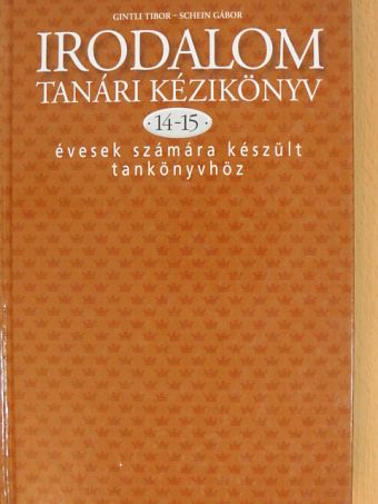 A. I. Gurevics - Irodalom tanári kézikönyv 14-15 évesek számára készült tankönyvhöz [antikvár]