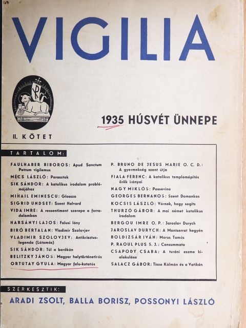 Belitzky János - Vigilia 1935/II. [antikvár]