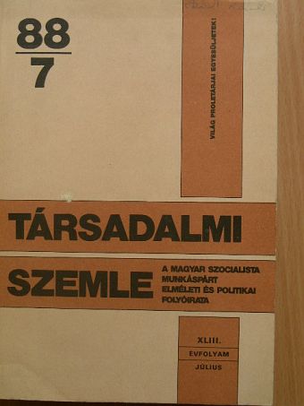 Aczél György - Társadalmi Szemle 1988. július [antikvár]