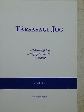 Társasági Jog [antikvár]