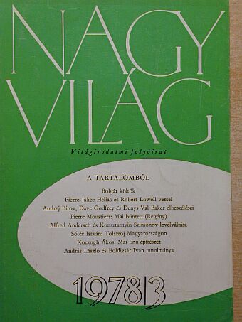 Alfred Andersch - Nagyvilág 1978. március [antikvár]