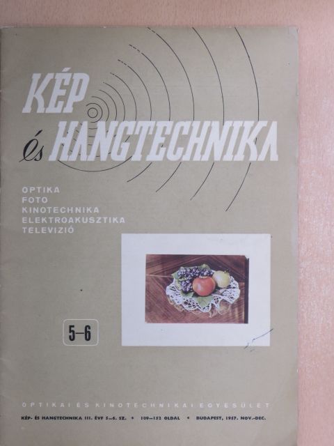 Barabás János - Kép- és hangtechnika 1957. november-december [antikvár]