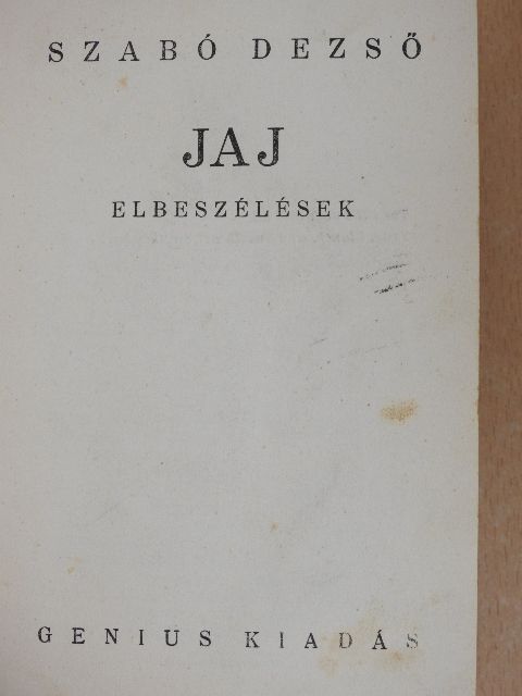 Henri Barbusse - Jaj/Tűz [antikvár]