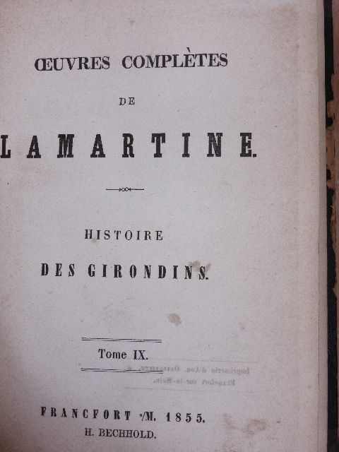 Alphonse de Lamartine - Histoire des Girondins 2. [antikvár]