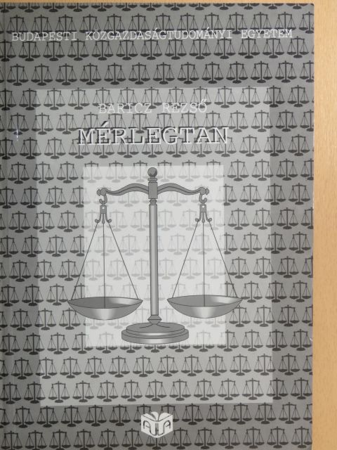 Baricz Rezső - Mérlegtan [antikvár]