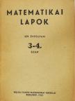 Fenyő István - Matematikai lapok 1963/3-4. [antikvár]