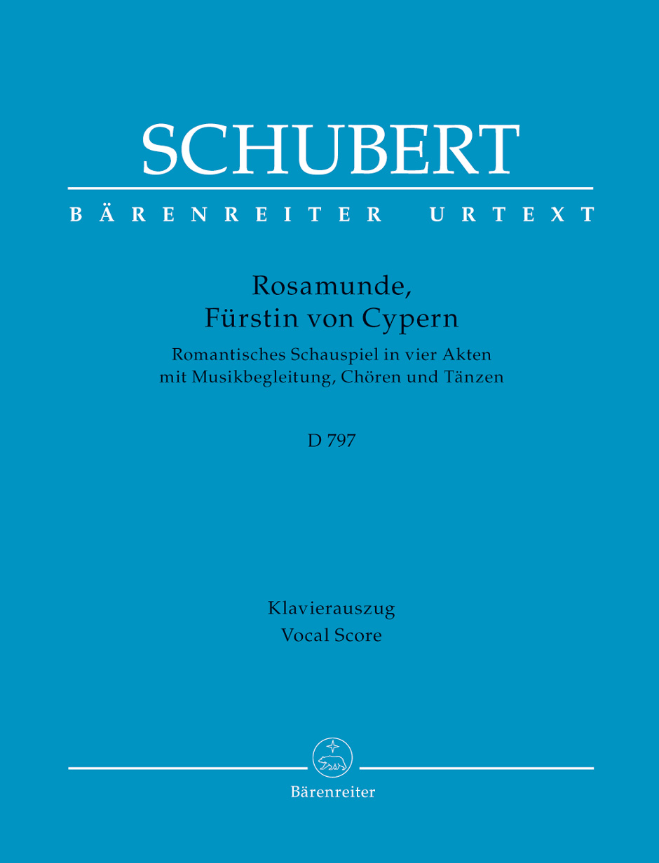 SCHUBERT - ROSAMUNDE, FÜRSTIN VON CYPERN D797, KLAVIERAUSZUG (HANS SCHELLEVIS)