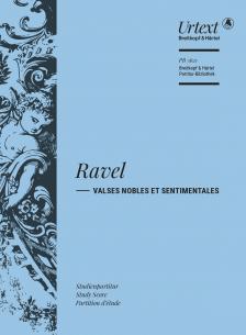 RAVEL... - VALSES NOBLES ET SENTIMENTALES. SUTDIENPARTITUR