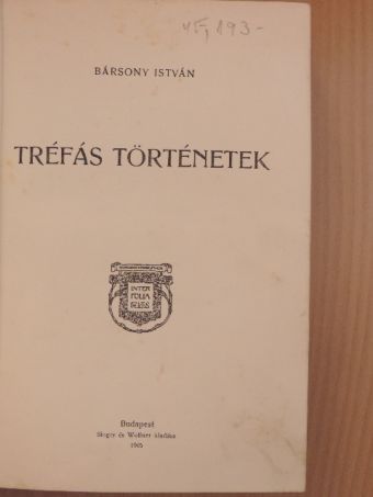 Bársony István - Tréfás történetek [antikvár]