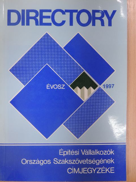 Építési Vállalkozók Országos Szakszövetségének Címjegyzéke [antikvár]
