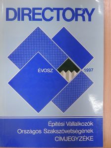 Építési Vállalkozók Országos Szakszövetségének Címjegyzéke [antikvár]