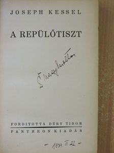 Joseph Kessel - A repülőtiszt [antikvár]
