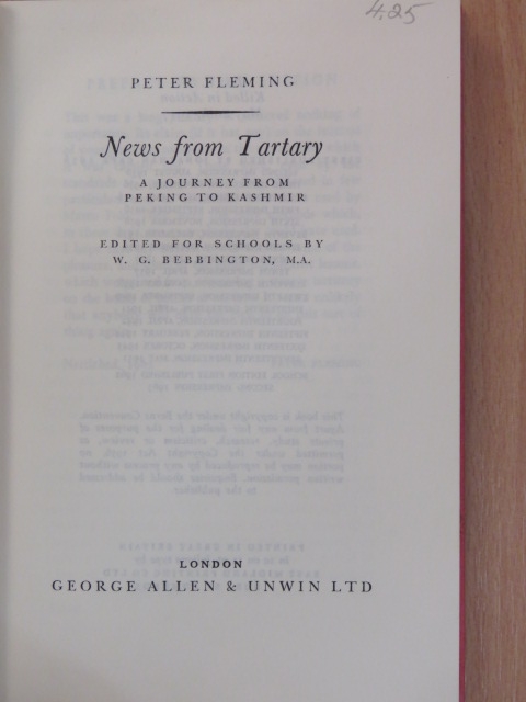 Peter Fleming - News from Tartary [antikvár]