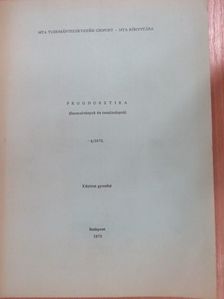 Dr. Barna György - Prognosztika 4/1973. [antikvár]