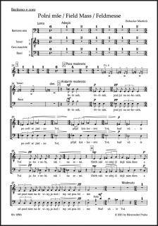 MARTINU - FIELD MASS. BARITONO E CORO, CHORPARTITUR