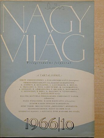 Déry Tibor - Nagyvilág 1966. október [antikvár]