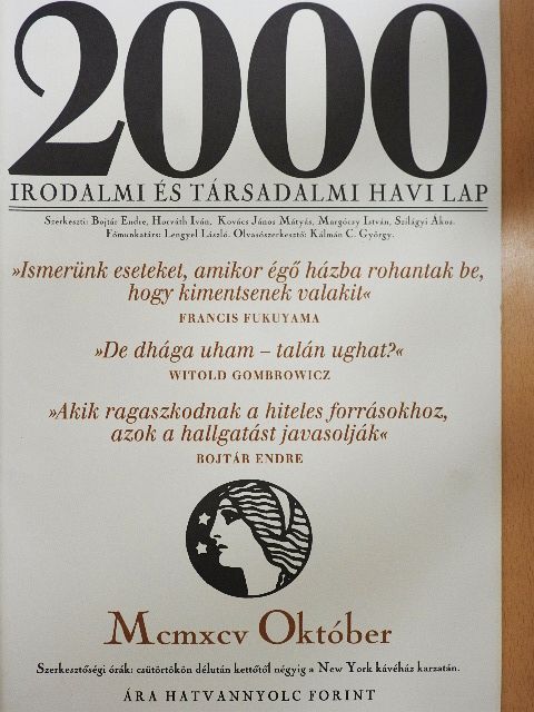 Báthori Csaba - 2000 1995. október [antikvár]