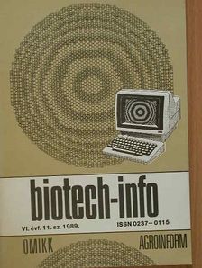 Biotech-info 1989. november [antikvár]