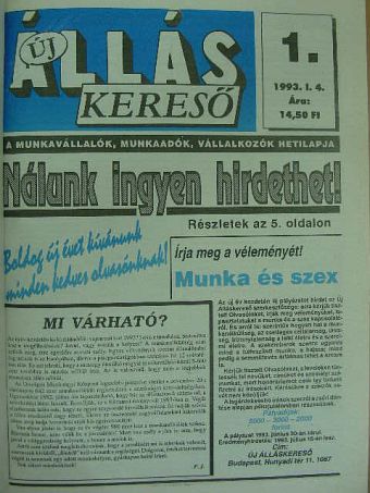 Új Álláskereső 1993. január-december [antikvár]