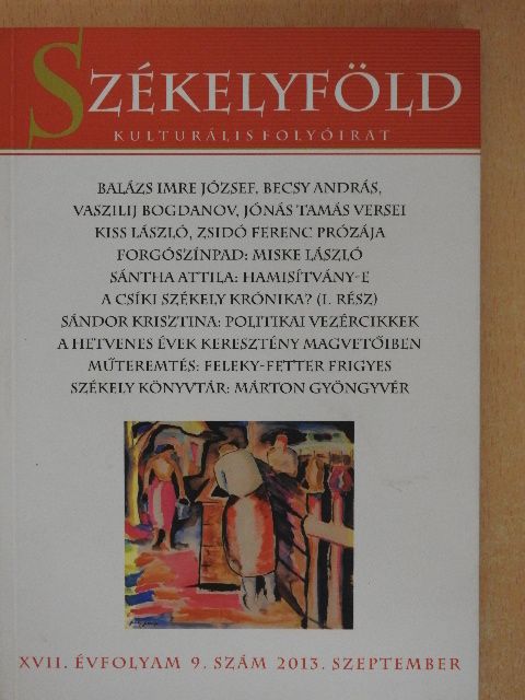 Balázs Imre József - Székelyföld 2013. szeptember [antikvár]