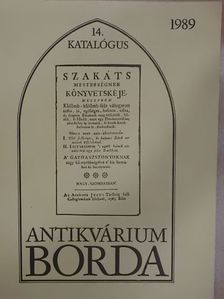 Borda Antikvárium 14. katalógus [antikvár]