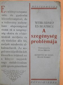 Beatrice Webb - A szegénység problémája [antikvár]