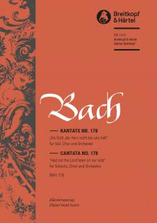 J. S. Bach - KANTATE NR.178 WO GOTT, DER HERR NICHT BEI UNS HAELT BWV 178 KLAVIERAUSZUG