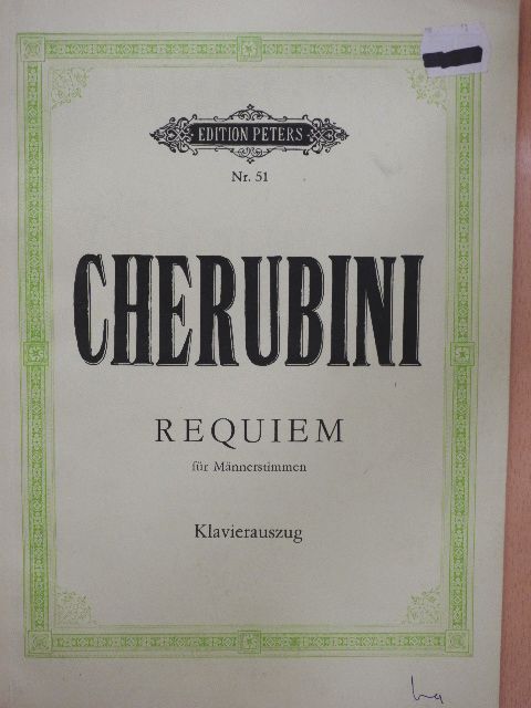 Cherubini - Requiem für Männerstimmen [antikvár]