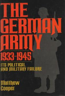 Matthew Cooper - The German Army 1933-1945 [antikvár]