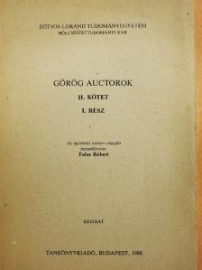 Aristophanés - Görög auctorok II/I. (görög nyelvű) [antikvár]