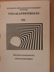 C. T. Horngren - Vállalatértékelés III. [antikvár]