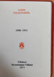 Lenin - Tolsztojról (minikönyv) [antikvár]