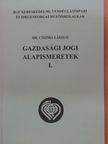 Dr. Csizma László - Gazdasági jogi alapismeretek I. [antikvár]