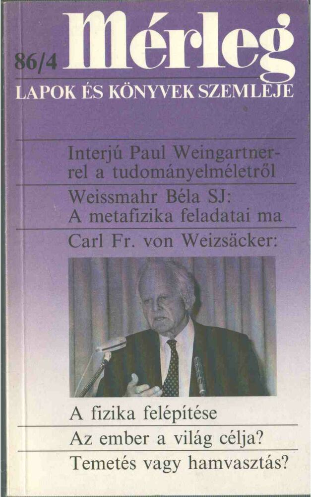 Boór János (főszerk.) - Mérleg 1986/4 [antikvár]