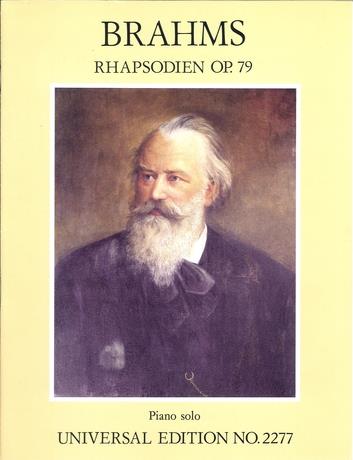 BRAHMS.J. - ZWEI RHAPSODIEN OP.79 FÜR PIANO SOLO ANTIKVÁR