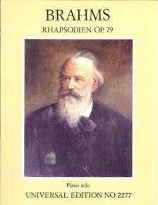 BRAHMS.J. - ZWEI RHAPSODIEN OP.79 FÜR PIANO SOLO ANTIKVÁR