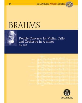 BRAHMS... - DOUBLE CONCERTO FOR VIOLIN, CELLO AND ORCH. IN A MINOR OP.102 POCKET SCORE