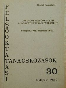 Országos Felsőoktatási Alágazati Ifjusági Parlament [antikvár]