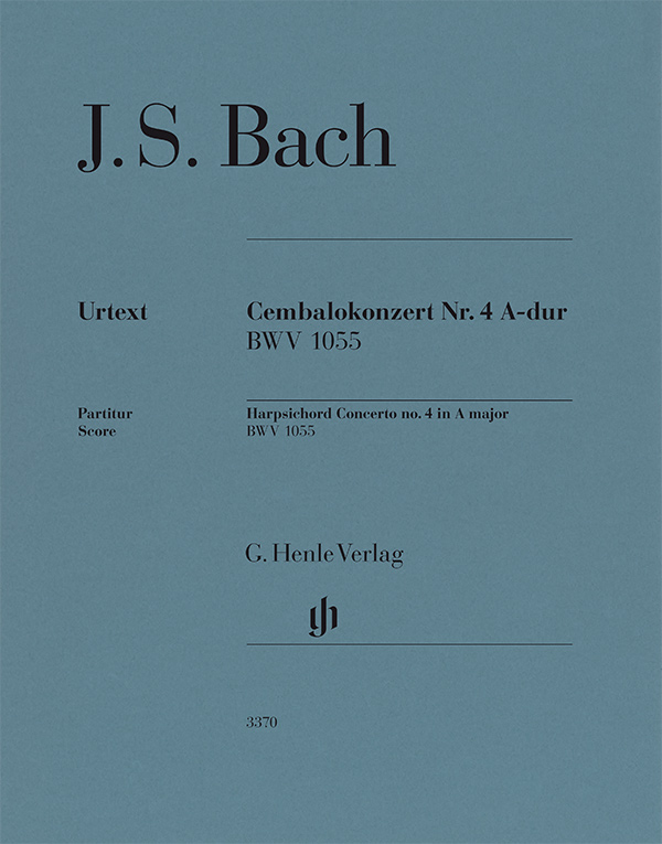 J. S. Bach - CEMBALOKONZERT NR.4 A-DUR BWV 1055, PARTITUR