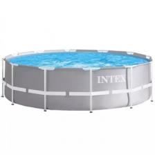 Intex: MetalPrism merev falú prémium medence szett - 366 x 99 cm