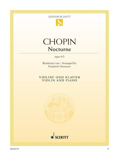Chopin - NOCTURNE OP.9/2 VIOLINE UND KLAVIER. BEARB. F. HERMANN