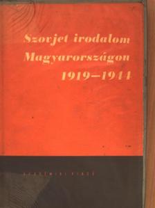 Lengyel Béla - Szovjet irodalom Magyarországon [antikvár]