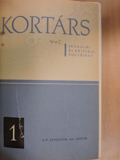 Alföldy Jenő - Kortárs 1970. (nem teljes évfolyam) [antikvár]
