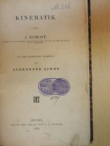 J. Somoff - Theoretische Mechanik 1. [antikvár]