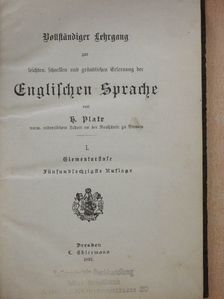 H. Plate - Englischen Sprache I. (gótbetűs) [antikvár]