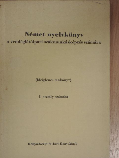 Dr. Varga Béla - Német nyelvkönyv I. [antikvár]