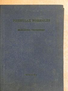 Dr. Szilágyi Géza - Formulae Normales IV. [antikvár]