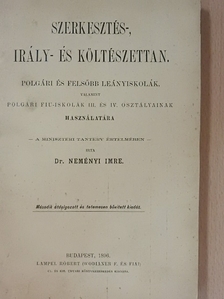 Dr. Neményi Imre - Szerkesztés-, irály- és költészettan [antikvár]