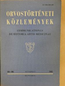 Bartók Imre - Orvostörténeti közlemények 93-96 [antikvár]